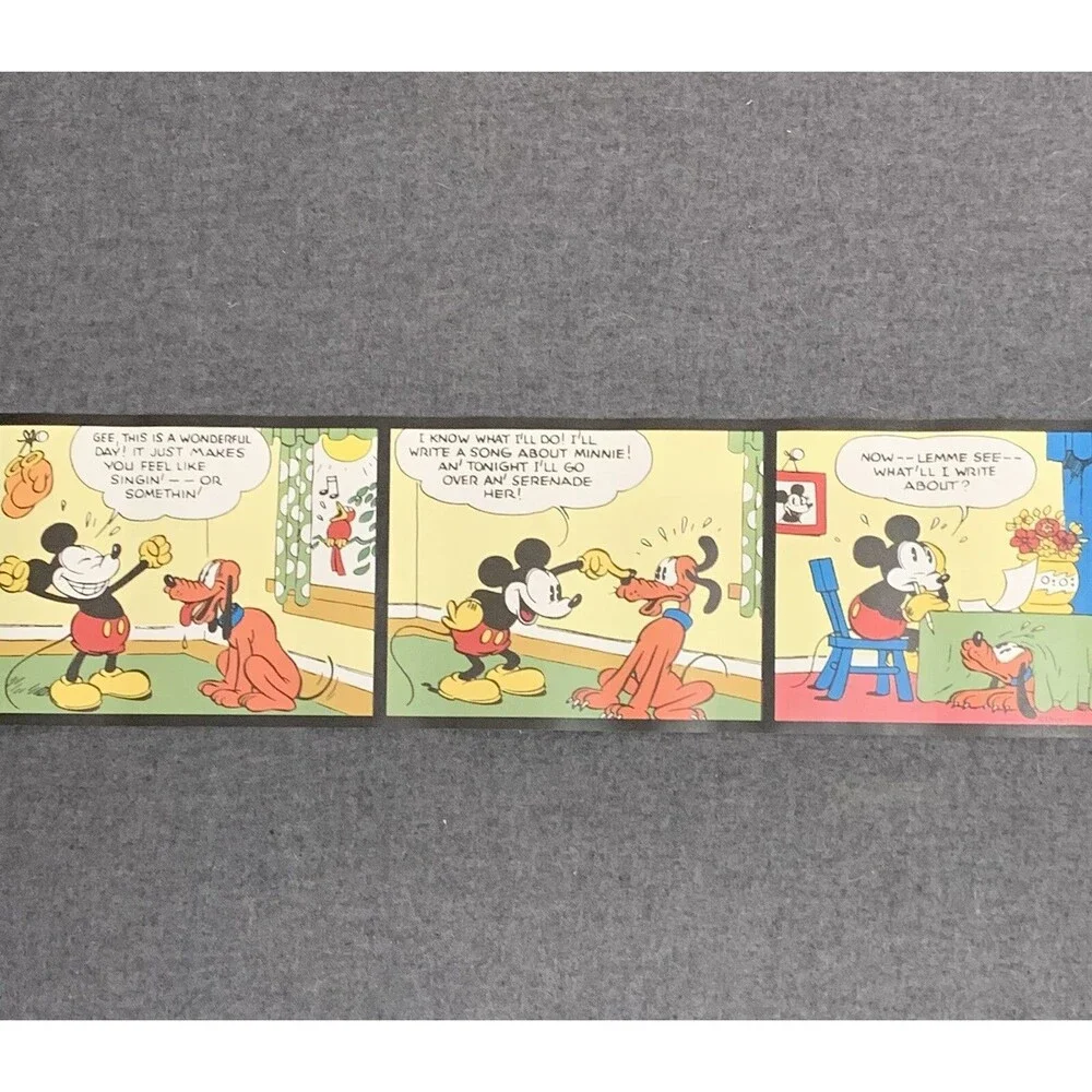 Disney's Mickey Mouse Pluto Cartoons Wallpaper Border 3 count